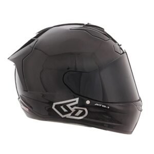 6D ATS-1R Solid Helmet - Black