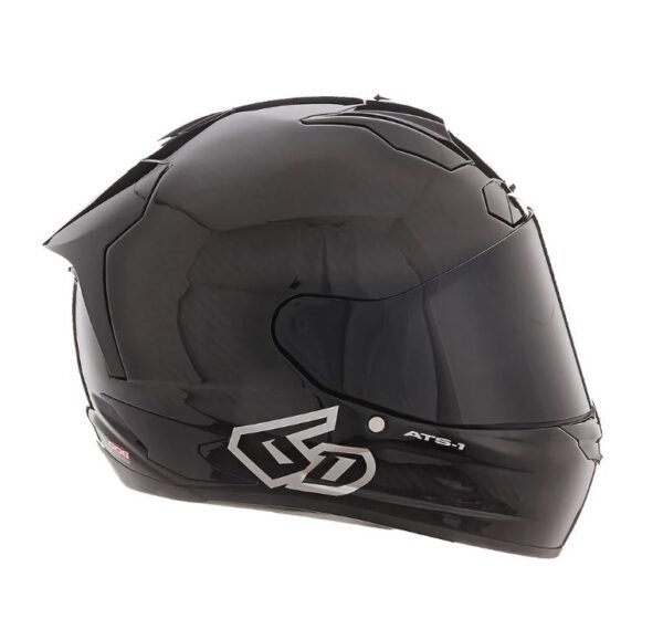 6D ATS-1R Solid Helmet - Black