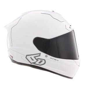 6D ATS-1R Solid Helmet - Gloss White