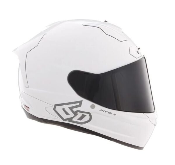 6D ATS-1R Solid Helmet - Gloss White